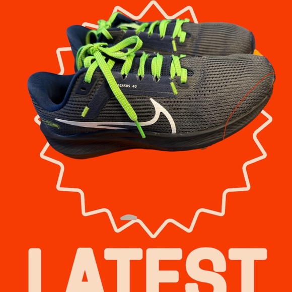 Nike Air Zoom Pegasus 40 x NFL low Seattle Seahawks size 7 - Picture 3 of 7
